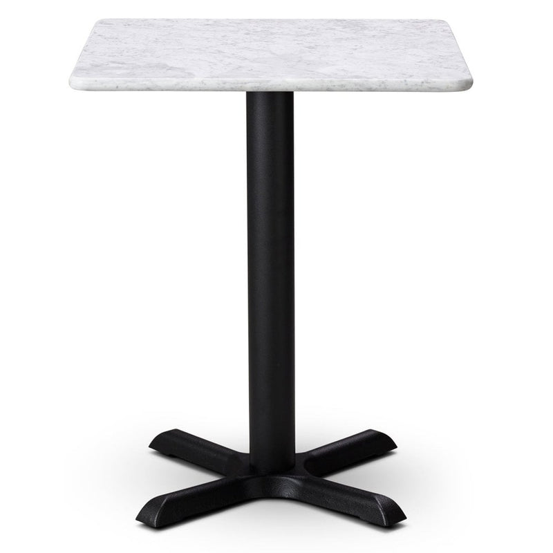 White Carrara Real Marble Restaurant Table Top - 20mm - Bullnose Edge