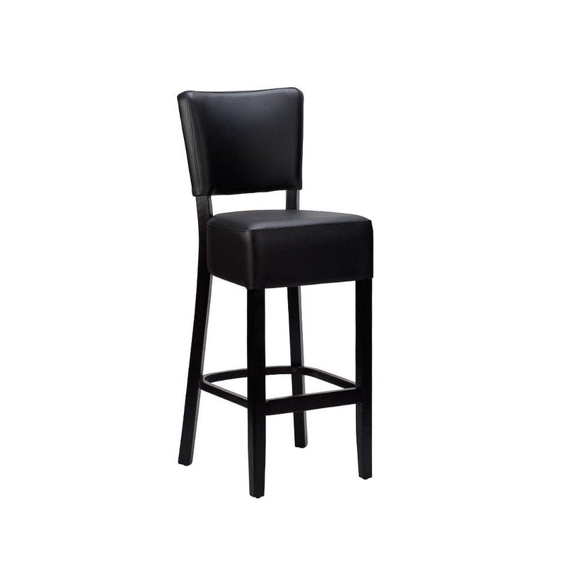 Alto Faux Leather Bar Stool - Black