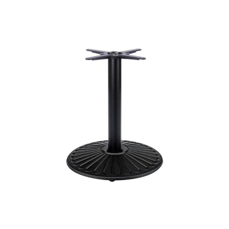 Crewe Medium Round Black Cast Iron Table Base