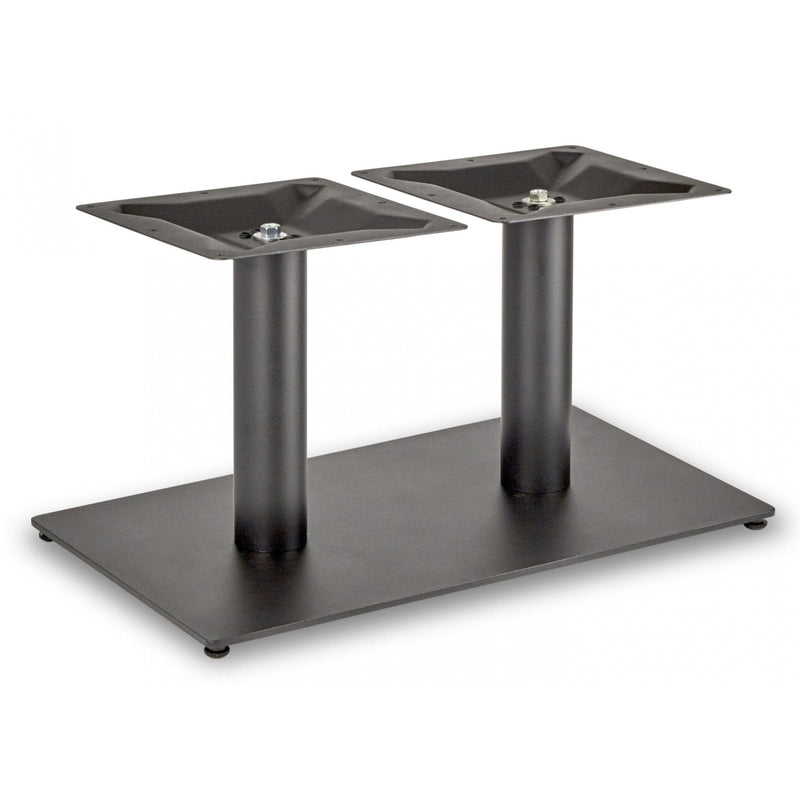 Profile Rectangle Twin Pedestal Cast Iron Table Base