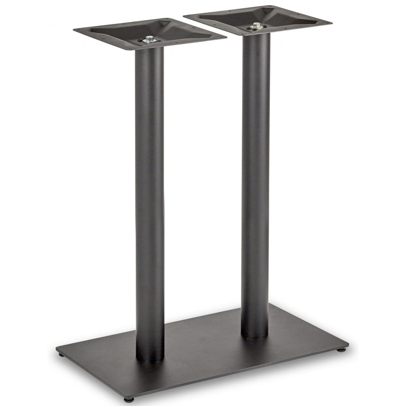 Profile Rectangle Twin Pedestal Cast Iron Table Base