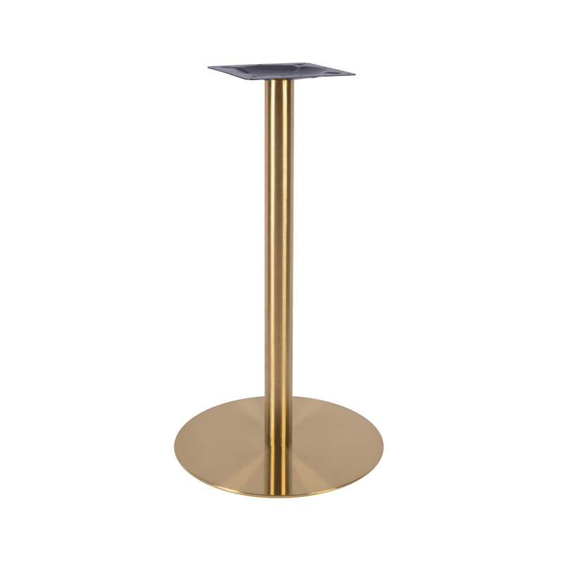 Zeus Round Vintage Brass Table Base - Small