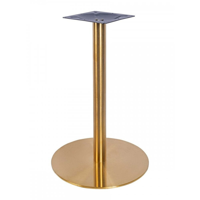 Zeus Round Vintage Brass Table Base - Large