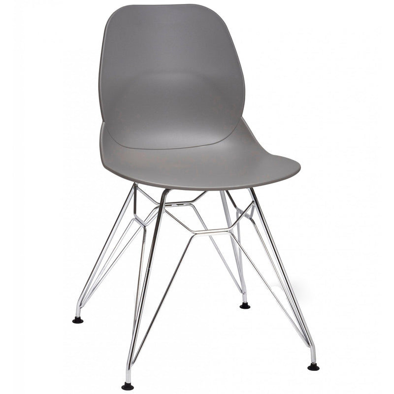 Shoreditch N Metal Side Chair - Chrome