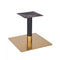 Zeus Square Brass Black Table Base - Small