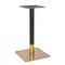 Zeus Square Brass Black Table Base - Small