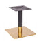 Zeus Square Brass Black Table Base - Large