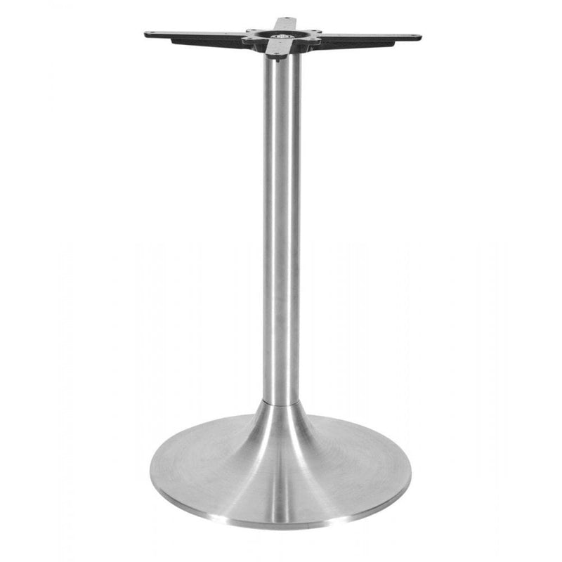 Trumpet Small Round Stainless Steel Table Base