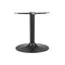 Trumpet Black Small Round Stainless Steel Table Base