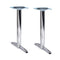 Lincoln Twin Pedestal Chrome Steel Table Base