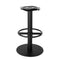 Keele Black Swivel Stool Base with Footrail