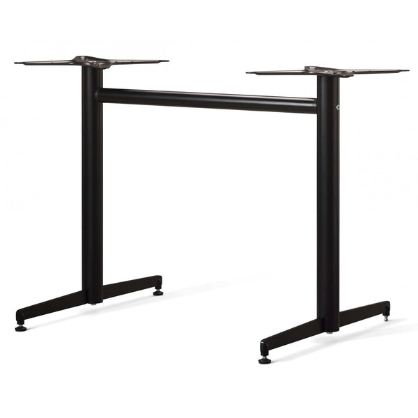 Malaga Twin Pedestal Black Outdoor Table Base