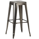 Tolix French Bistro Industrial High Stool - Gunmetal Grey