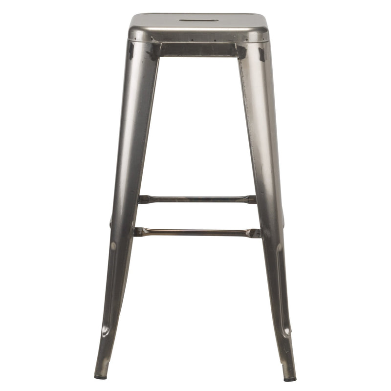 Tolix French Bistro Industrial High Stool - Gunmetal Grey