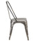 Tolix French Bistro Industrial Side Chair - Gunmetal Grey