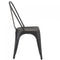 Tolix French Bistro Industrial Side Chair - Matt Black