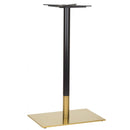 Aristotle Vintage Brass Table Base - Rectangle Single Pedestal