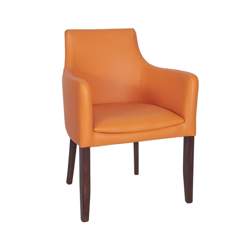 Repton Upholstered Faux Leather Armchair