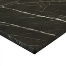 Black Pietra Marble Laminate Restaurant Table Top - 25mm