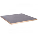 Cupria Slate Vintage Brass Edge Laminate Restaurant Table Top - 25mm
