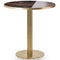 Cava Round Champagne Gold Table Base - Medium