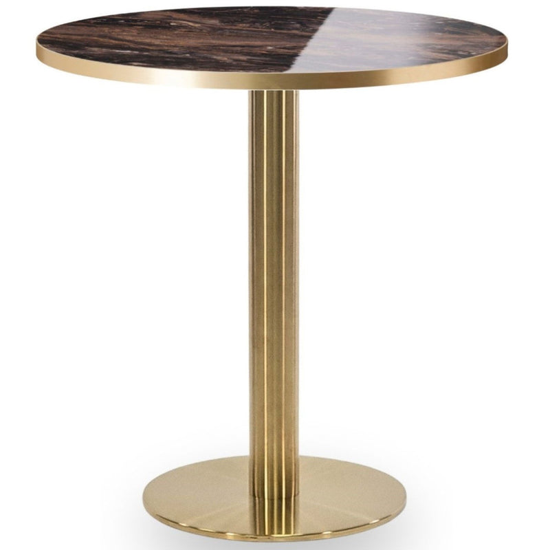 Cava Round Champagne Gold Table Base - Medium