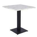White Crystal Marble Laminate Restaurant Table Top - 25mm