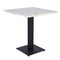 White Crystal Marble Laminate Restaurant Table Top - 25mm