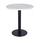 White Crystal Marble Laminate Restaurant Table Top - 25mm