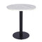White Crystal Marble Laminate Restaurant Table Top - 25mm