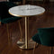 White Gold Calcatta Marble Gloss Laminate Restaurant Table Top - 25mm