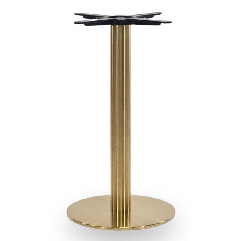 Cava Round Champagne Gold Table Base - Medium
