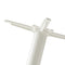 Forza White Round Medium Cast Iron Table Base