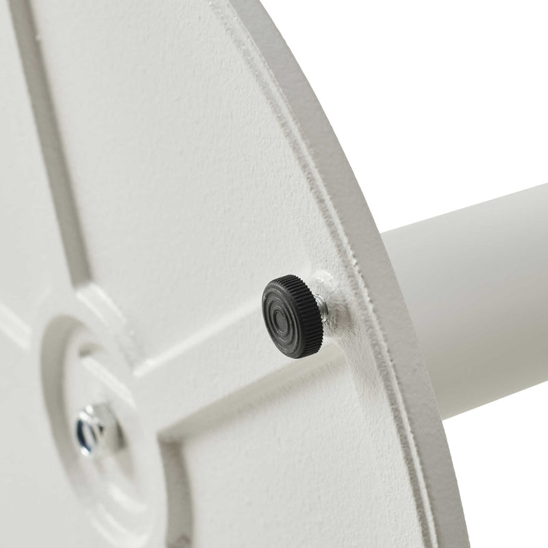Forza White Round Medium Cast Iron Table Base