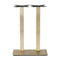Cava Rectangular Champagne Gold Table Base - Twin Pedestal