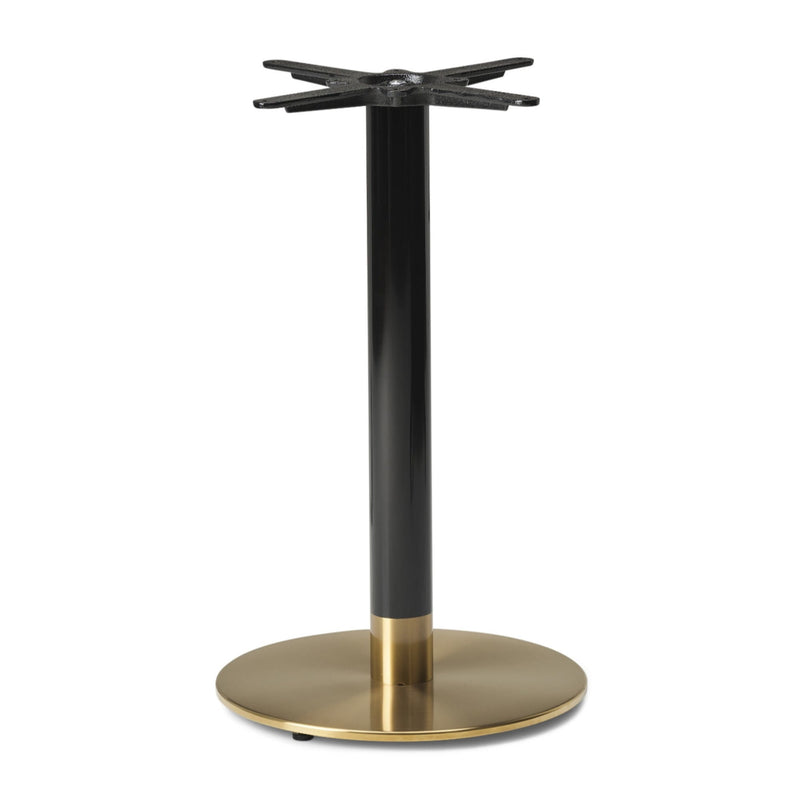 Cava Round Black and Gold Table Base - Medium
