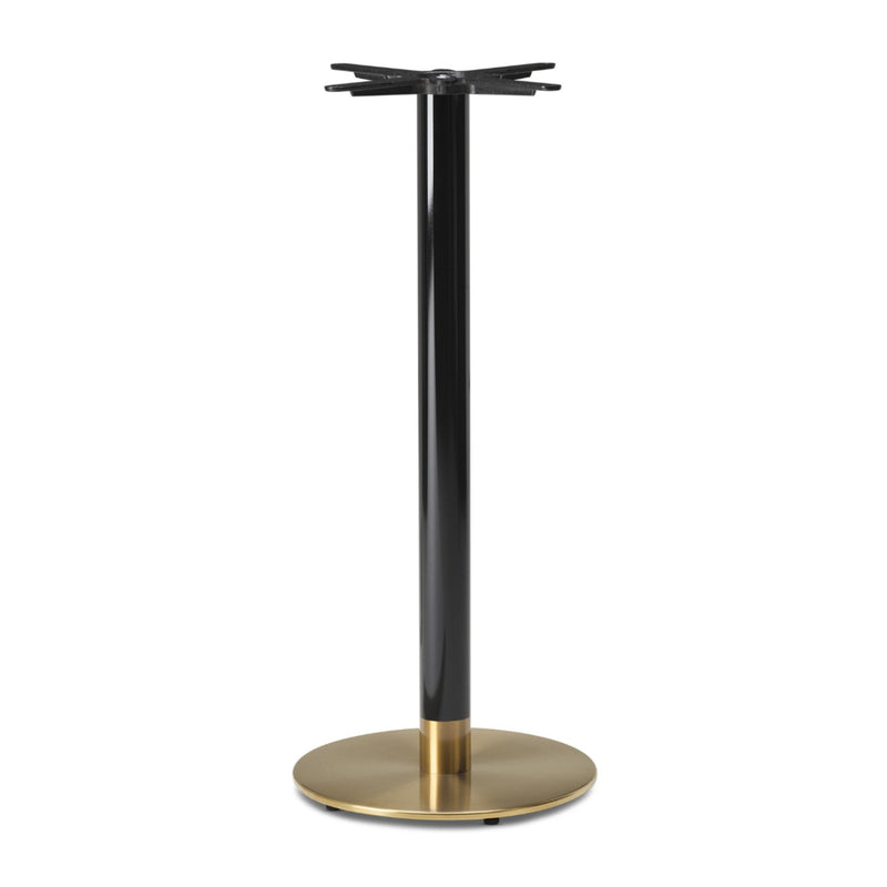 Cava Round Black and Gold Table Base - Medium