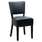 Alto Faux Leather Side Chair - Black