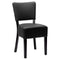 Alto Faux Leather Side Chair - Black