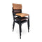 Derby Industrial Side Chair - Faux Leather