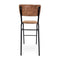 Derby Industrial Bar Stool - Faux Leather