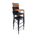 Derby Industrial Bar Stool - Faux Leather