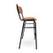 Derby Industrial Bar Stool - Faux Leather