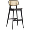 Gordana Black Rattan Effect Bar Stool