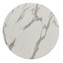 White Carrara Marble Outdoor Laminate Restaurant Table Top - 12mm