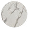 White Carrara Marble Outdoor Laminate Restaurant Table Top - 12mm