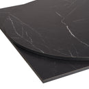 Black Obsidian Marble Outdoor Laminate Restaurant Table Top - 12mm