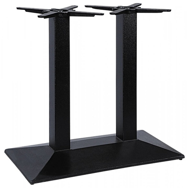 Quattro Rectangular Twin Pedestal Cast Iron Table Base