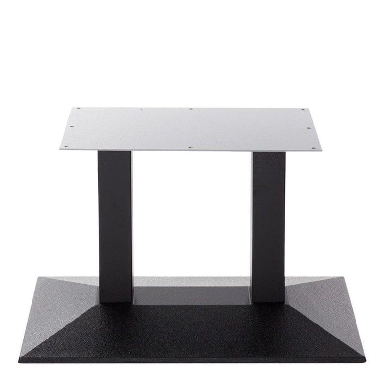 Quattro Rectangular Twin Pedestal Cast Iron Table Base