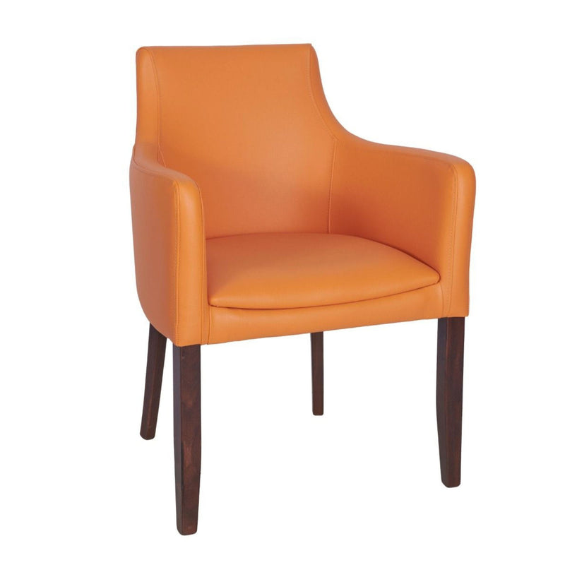 Repton Upholstered Faux Leather Armchair